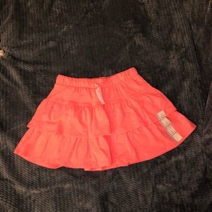 Fun Coral Pink Scooter Ruffle Skirt